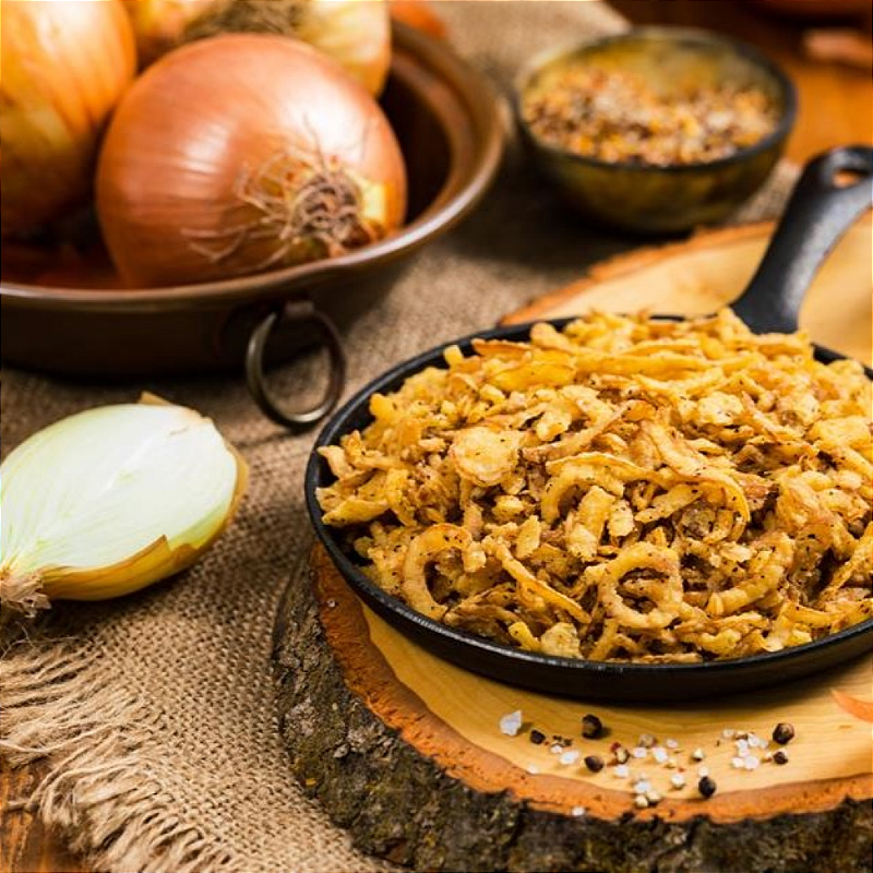 Cebola Crispy 100g – O Toque Crocante e Saboroso Que Seu Prato Precisa!