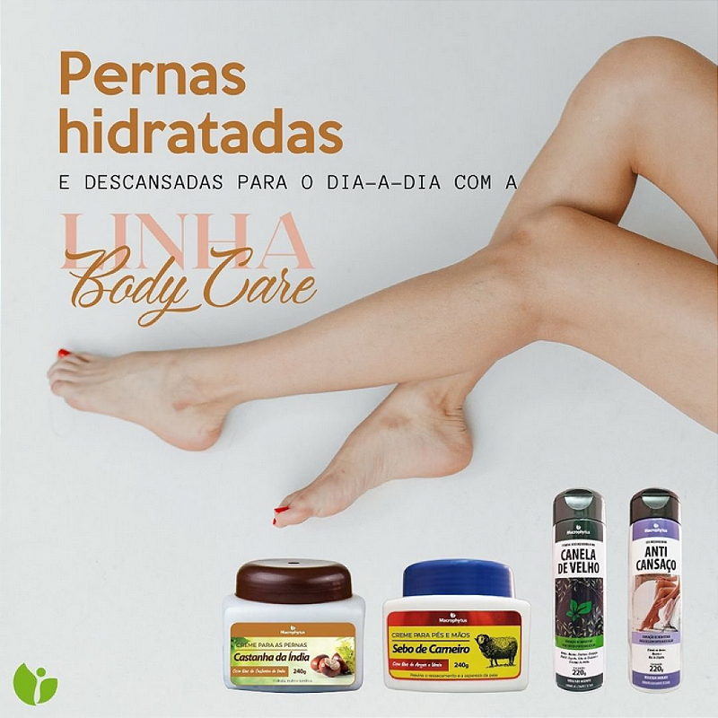 Creme Castanha da Índia 240g - Macrophytus | Alívio e Conforto Para Pernas Cansadas!