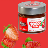 Geleia de Morango 100% Fruta 200g - Forno Velho: O Sabor Puro da Natureza