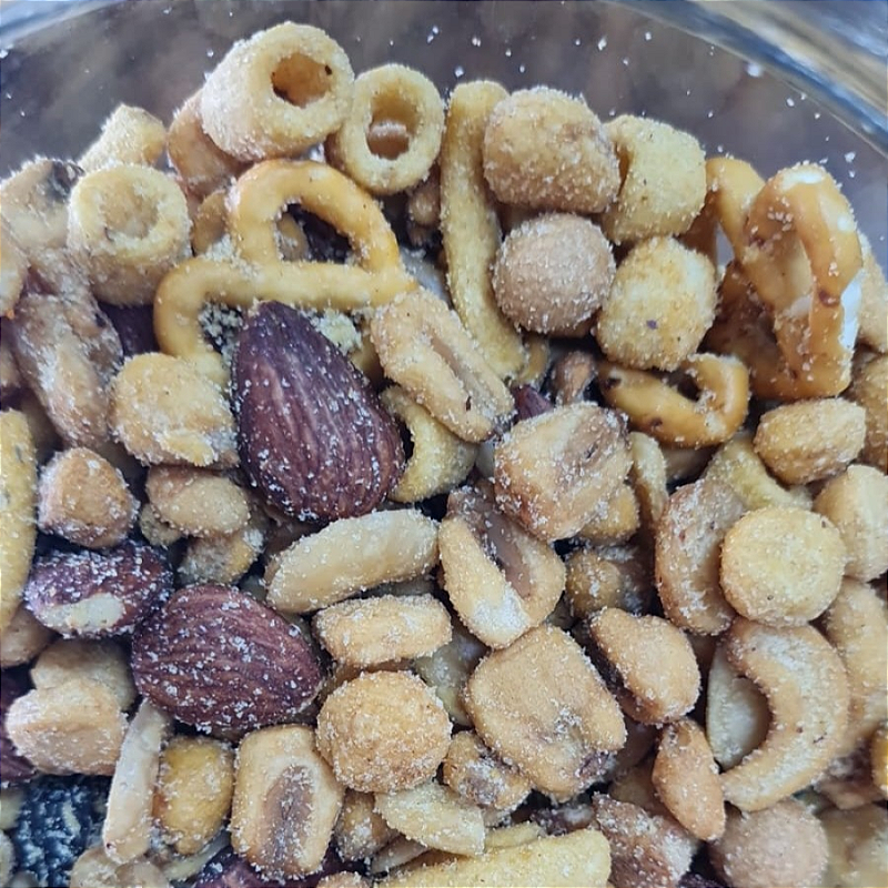 Mix Crispy Mostarda e Mel 100g – Crocância Irresistível com Sabor Perfeito!