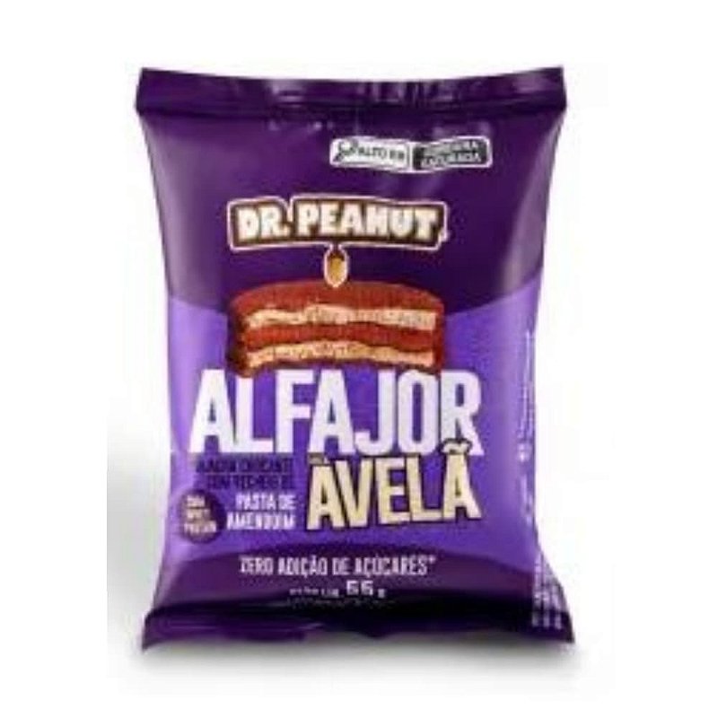 Alfajor Avelã Zero Adição de Açúcar 55g – Dr. Peanut: O Sabor Irresistível, Agora Sem Culpa!