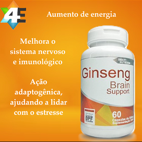 Ginseng 500 mg – 60 Cápsulas – Energia, Foco e Vitalidade