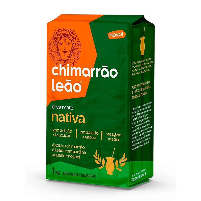 Chimarrão Erva Mate 1kg a vácuo - Leão