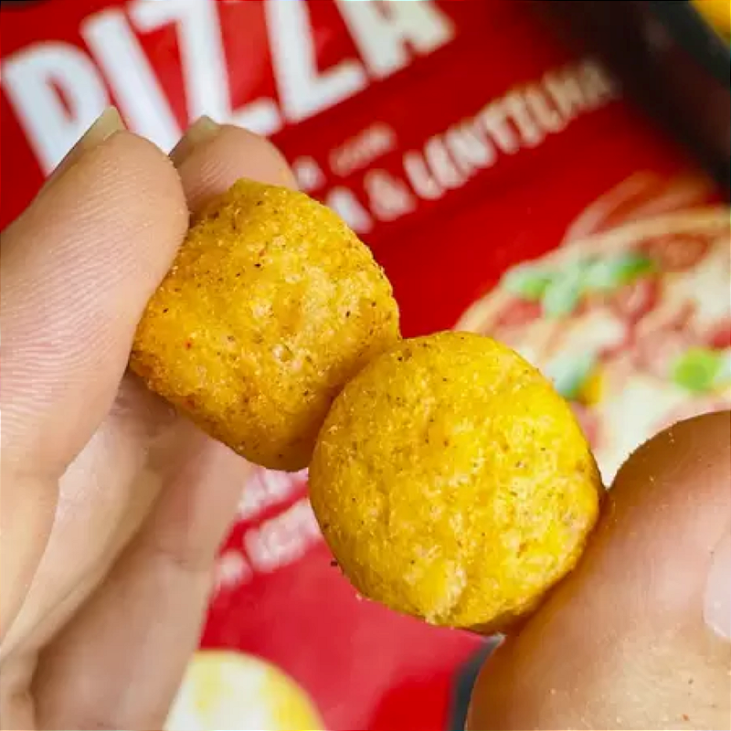 Snack de Arroz, Quinoa e Lentilha Sabor Pizza 35g – Crocante e Nutritivo | Belive