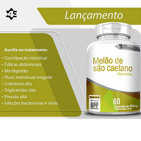 Melão de São Caetano 500 mg – 60 Cápsulas – Controle Glicêmico e Saúde Digestiva