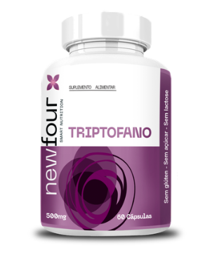 Triptofano 500 mg – 60 Cápsulas – Sono Reparador, Relaxamento e Bem-Estar