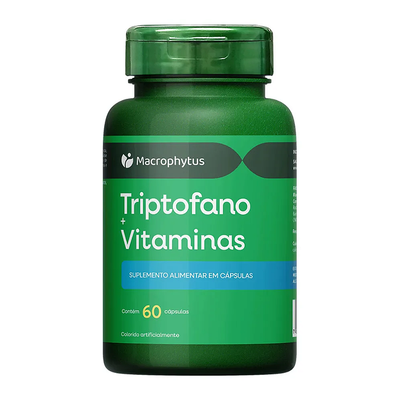 Triptofano + Vitaminas 60 cápsulas - Macrophytus | Alívio Natural e Bem-Estar Emocional! - Mille Grani
