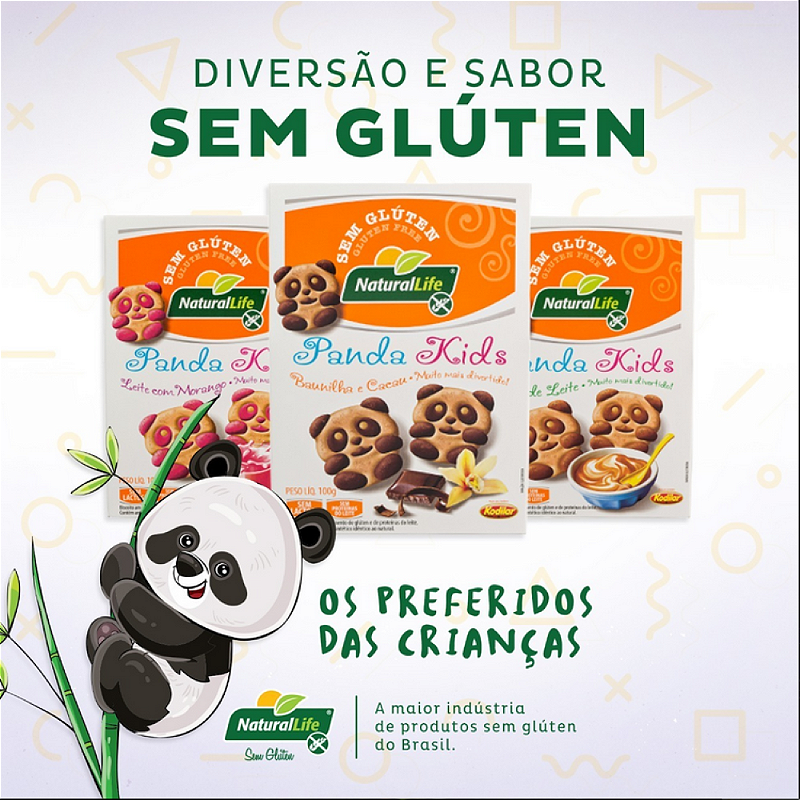 Biscoitos Panda Kids Baunilha com Chocolate 100g – O Lanche Divertido e Saudável para Seu Filho!