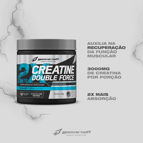 Creatine Double Force 150g - Body Action - Mais Força, Explosão e Resistência nos Treinos!