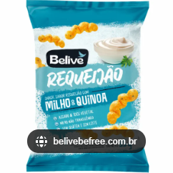 Snack de Milho e Quinoa sabor Requeijão 35g - Belive