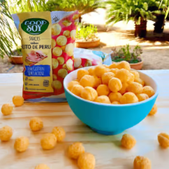 Snack Soja sabor Peito de Peru 25g - Good Soy: A Nutrição Deliciosa Que Transforma Sua Rotina!