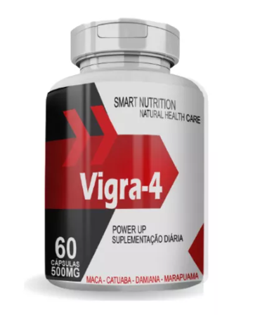 Vigra 4 500 mg – 60 Cápsulas – Energia e Potência Masculina