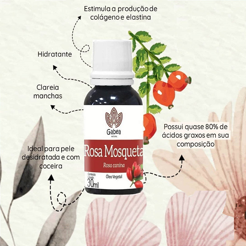 Óleo Rosa Mosqueta 30ml Gabea - Transforme sua pele com o poder da natureza!