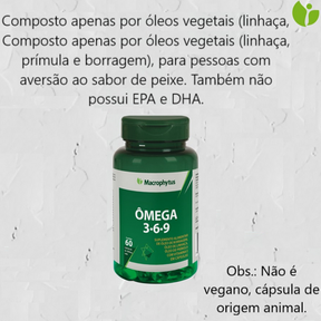 Ómega 3-6-9 - 60 Cápsulas - Macrophytus: Cuidando do Seu Corpo de Dentro para Fora