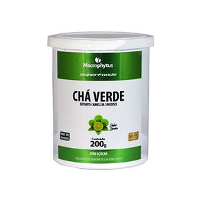 Chá Verde Instantâneo Sabor Limão 200g - Macrophytus | Energia e Bem-Estar em Cada Gole