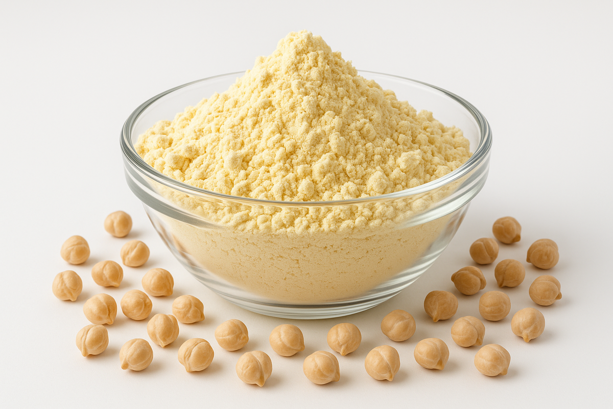Farinha de Grão-de-Bico 100gr Sem Glúten – Proteína Vegetal e Baixo Índice Glicêmico